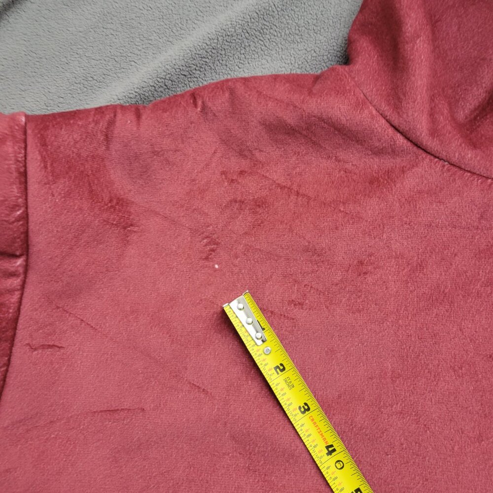 Hoodie Sweater Womens L Oversized Pink Cozy Fluffy Lounge Peace Love Book Binge - Picture 10 of 14